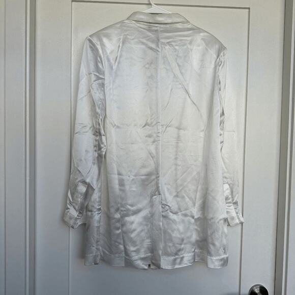 NWT Ser.O.Ya Womens Ronin Jacket White Long Sleeve Oversized Blazer Size Large - Picture 6 of 9